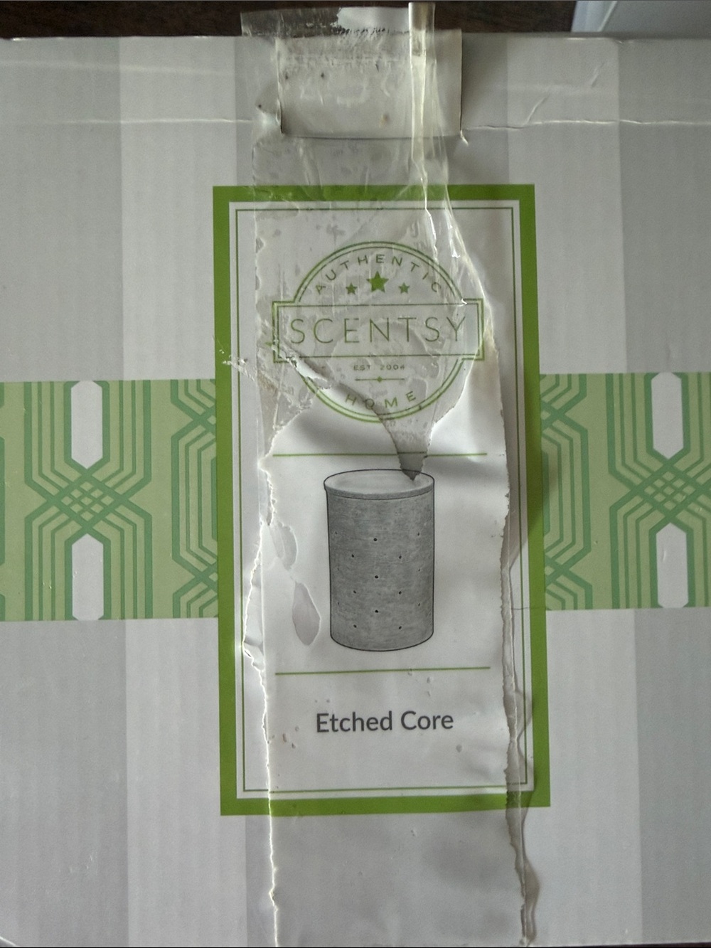 Scentsy Etched Core Warmer - White
